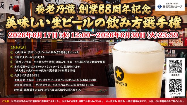 美味しい生ビールの飲み方選手権