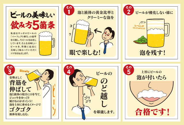 生ビールの飲み方の極意